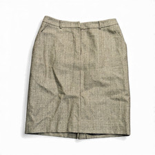 Vintage Ralph Lauren Wool Tweed Pencil Skirt Midi 10 Y2K Outlander Preppy