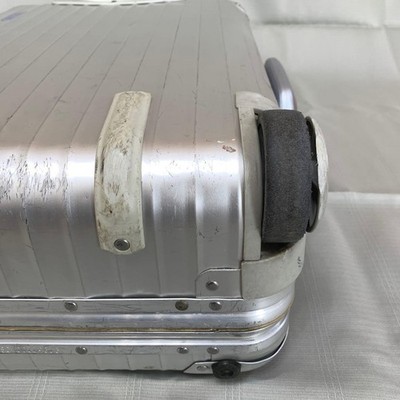 Rimowa 929.52 Topas 35L Silver 2 wheels Carry Case Suitcase Used