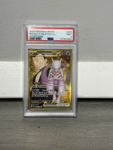Team Rocket's Mewtwo ex PSA 9 240/182 Sv10: Destined Rivals Holo
