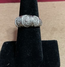 TEXTURE DOME RING 925/STERLING SILVER SIZE 7   4.1 Gr 