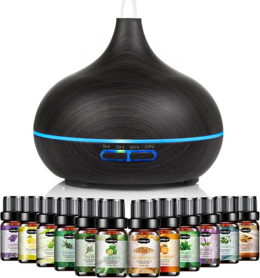 Essential Oil Diffuser for Home, 500ML Aromatherapy Diffuser Humidifier with 12
