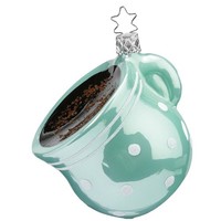 Tasse Starker Kaffee 8,5Cm Inge-Glas® Weihnachtsschmuck