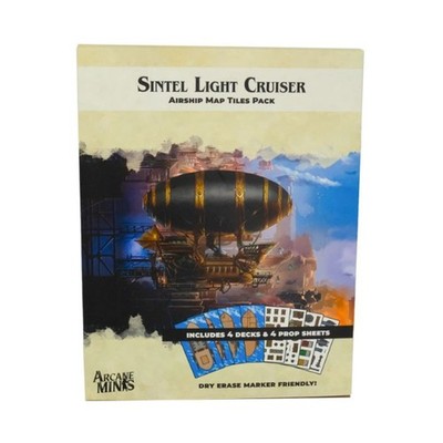 Arcane Minis RPGs Sintel Light Cruiser - Airship Map Tiles Pack SW (New)