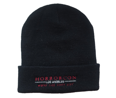 #ad #ad Horror Con Los Angeles Beanie Horror Convention Black Where Evil Never Dies $14.49