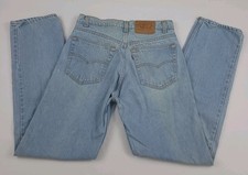 Vintage Levi's Light Wash Denim Blue Jean Worn Faded Rare Made In USA 31x31 Fit