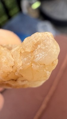 Yellow multiple Crystals Stone Specimen With Matrix Rough Natural Mineral Chunk
