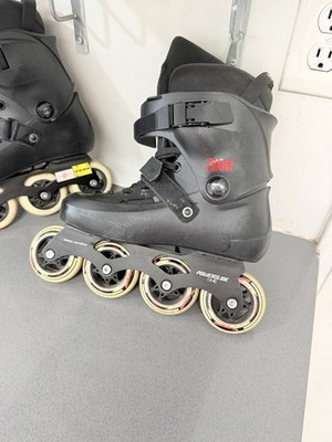 Powerslide Zoom Black 80 Men's Inline Skates Size 7-7.5 Black