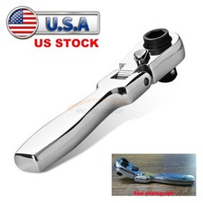14 Drive Ratchet Handle Socket Wrench 72 Tooth Flexible Head Stubby Flattop 14 Drive Ratchet Handle Socket Wrench 72 Tooth Flexible Head Stubby Flattop