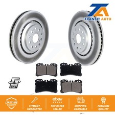 Front Coat Disc Brake Rotors Ceramic Pad Kit For Lexus LS460 LS500 LS600h LS500h