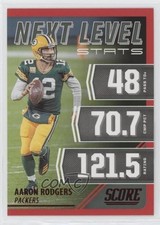 2021 Score Next Level Stats Red Aaron Rodgers #NL4 0d9n