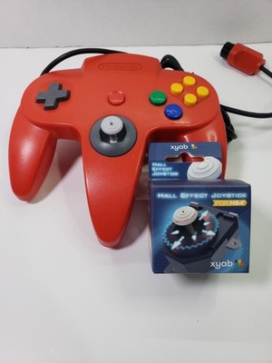 Nintendo 64 Gaming Controller - Red- Hall Effect Joystick