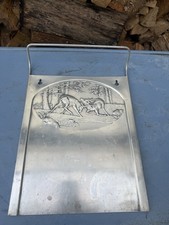 Vintage Tournus French Aluminium Stags Spoon Utensil Rack Tray