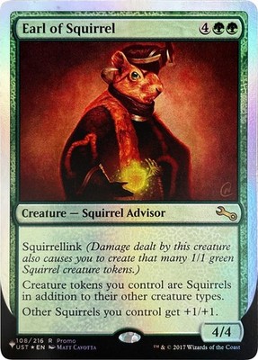 Earl of Squirrel - Foil NM MTG The List Reprints