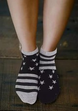 Patriotic American Flag Low Cut Socks Crew Socks Men and Women Socks