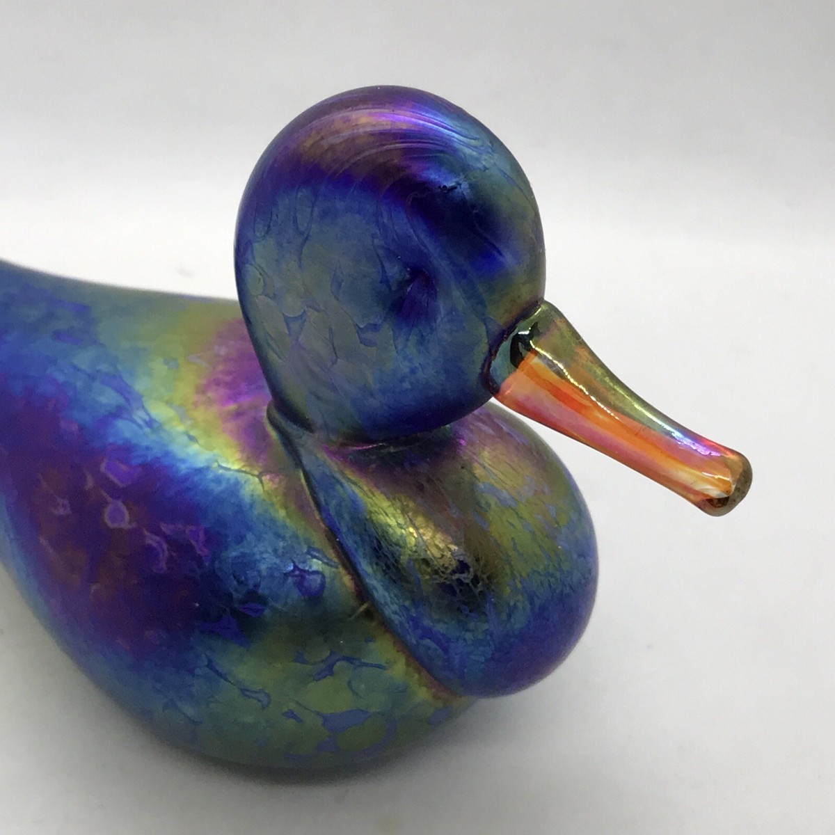 工芸品 DUCK PAIR GLASS FIGURINE HUMAN MADE Duck Pair Glass Figurine