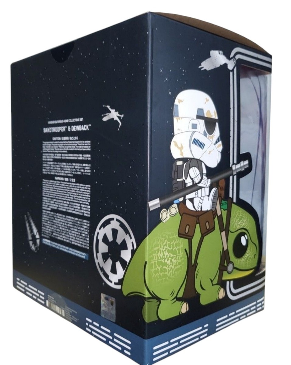 Hot Toys Cosbaby Star Wars Sandtrooper and Dewback Figure | eBay