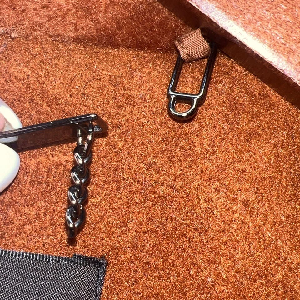 Abrigo Badgley Mischka Parka Guisante Plumas Mezcla de Lana Cuello de Piel M Naranja Quemado Foto 4 de 4