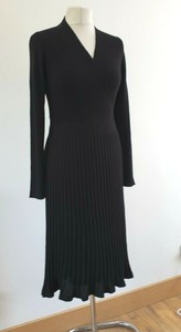 black midi jumper dress
