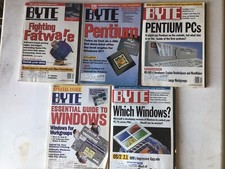 Byte Magazine, April-July, 1993 - Lot Of 5