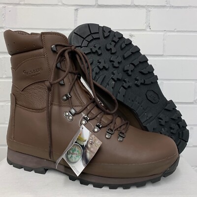 ALTBERG BROWN LEATHER HIGH LIABILITY DEFENDER COMBAT BOOTS Size: 15W British NEW | eBay