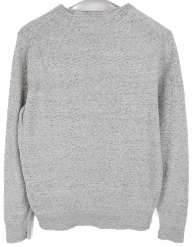 Tommy Hilfiger Cotton / Wool Pull Homme Petit Pull Mélange Ras Nek Gris - Imagen 2 de 8