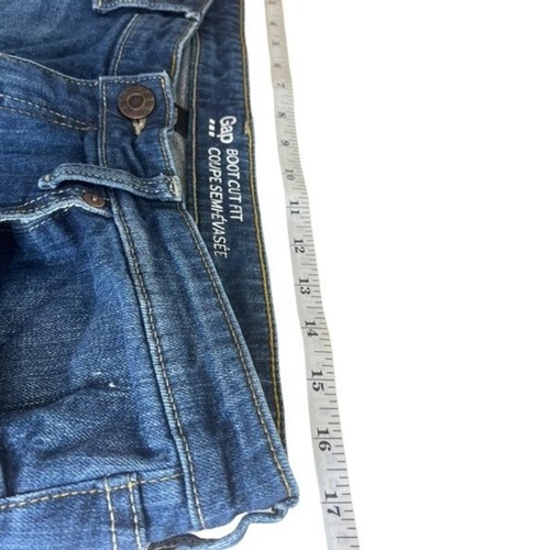 Gap Boot Cut Jeans Sz 12 Women’s Premium True Blue Midrise 31 Waist Light Fading - Picture 7 of 9