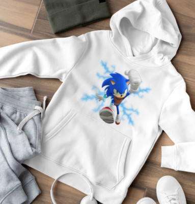 Sonic Silver the Hedgehog Shadow Knuckles Cartoon Bio Kinder Hoodie 98 - 164