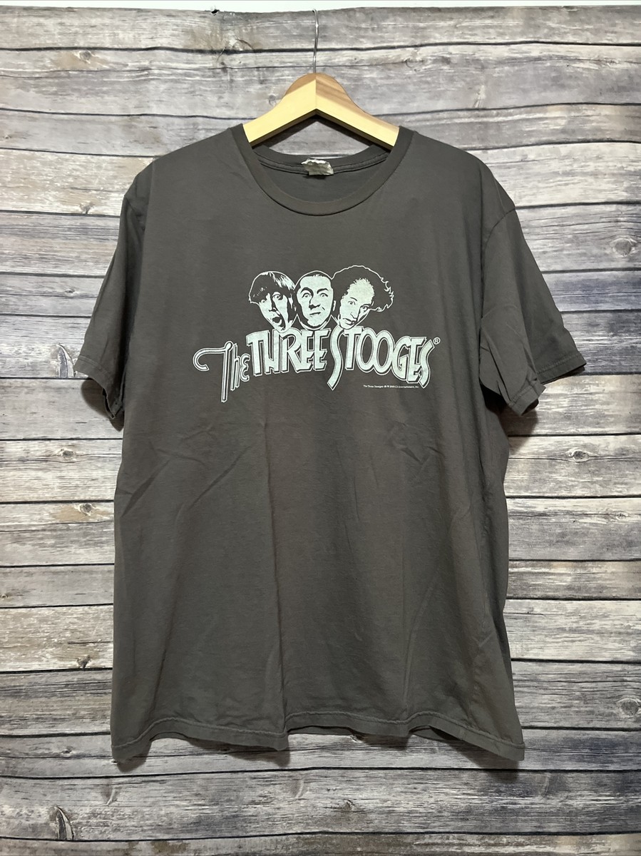 The Three Stooges T-Shirt 2009 Mens Size XL C3 Entertainment Gray
