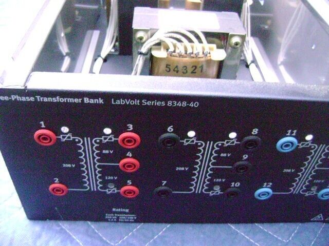Lab-volt EMS 8348-40 Three-Phase Transformer Bank Electronic Lab-volt EMS 8348-40 Three-Phase Transformer Bank Electronic