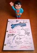 Superman: The Movie Script - Cast-Signed - Autograph Reprints
