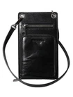 DOLCE & GABBANA Wallet Black Horse Leather Zip Logo Cross Body Phone Slot 900usd