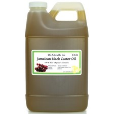 64oz Premium Jamaican Black Castor Oil Super Potent Strengthen Grow Restore Hair