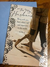 Happy Anniversary For My Husband 5  x7  Hallmark Greeting Card I Love You