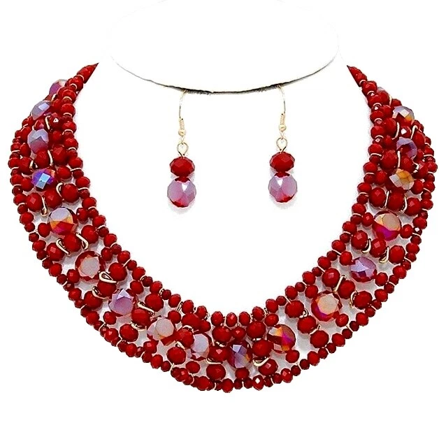 亚克力镀金时尚首饰套装