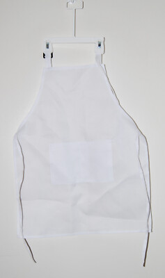 New 9pc White Adult Unisex Adjustable Polyester Restaurant Pocket Aprons