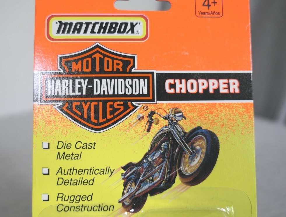 NEW 1993 Matchbox Harley Davidson Die-Cast Motorcycle Chopper