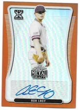 2020 Leaf Metal Draft Baseball ASA LACY Rookie #BA-AL1 Orange Autograph 7/7