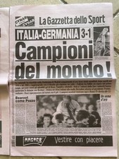 La Gazzetta dello Sport 12 Luglio 1982 ITALIA CAMPIONE DEL MONDO WC SPAIN 82’