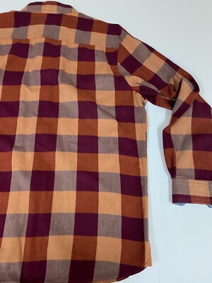 Ocean & Coast Mens shirt Large red plaid chest pocket | eBay