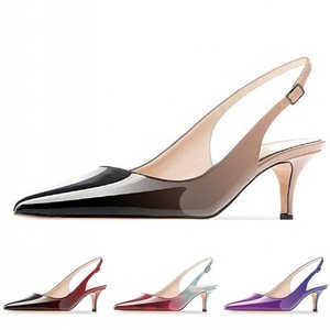 multi colored kitten heels