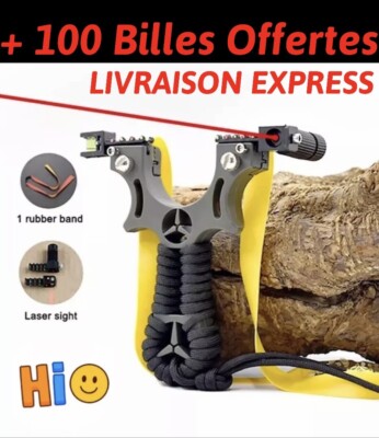 Lance-pierre Pro Haute Précision Avec Laser – Lot De Chasse Et Tir Sportif