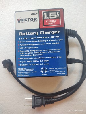 Vector On-Board Automatic Maintenance Battery Charger VEC070