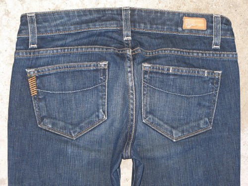 Jean coupe botte en denim délavé foncé neuf avec étiquette