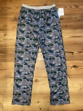 NWT Calvin Klein Green Camouflage pajama Pants Boys Youth XL 14-16