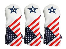 USA 3 5 X Headcover Patriot Golf Vintage Retro Patriotic Fairway Wood Head Cover