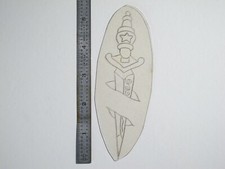 vtg 1960s 70s Tattoo Flash acetate stencil Decorative Star Dagger KN1
