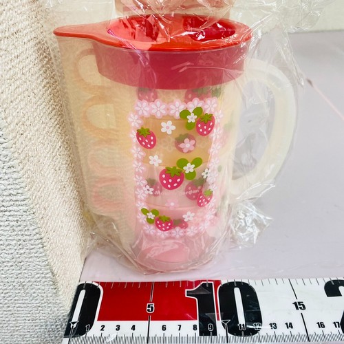 Juego de tazas apilables madre jardín flor fresa estuche exterior rosa amarillo raro - Imagen 13 de 24