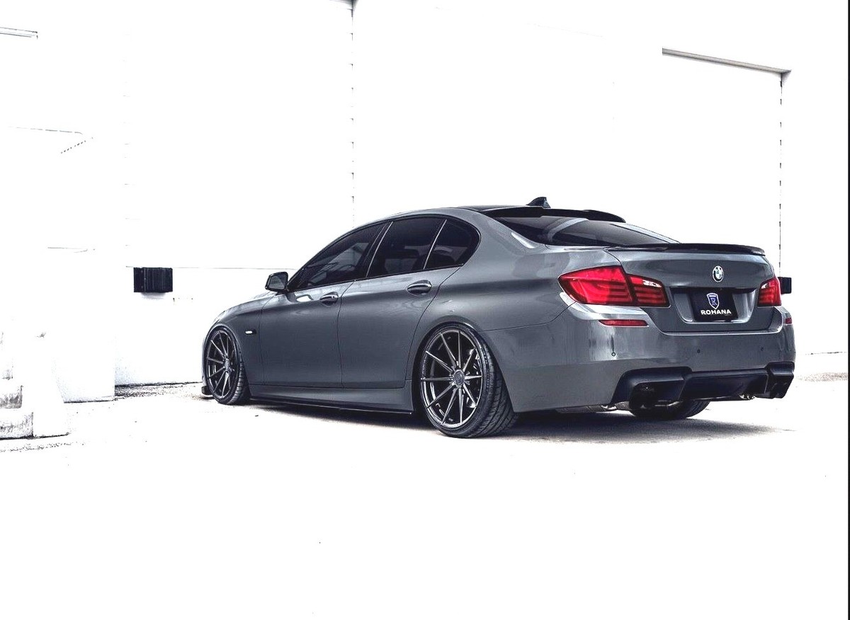 20” ROHANA RF1 MATTE BLACK CONCAVE WHEELS FOR BMW F10 528 535 550