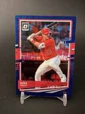 2020 Panini Donruss Optic Blue Pandora 9/99 Mike Trout #142