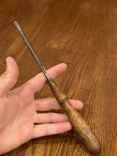 ANTIQUE CHARLES BUCK WOOD WORKING 1/4” WIDE GOUGE CHISEL TOOL 10” Inches Long